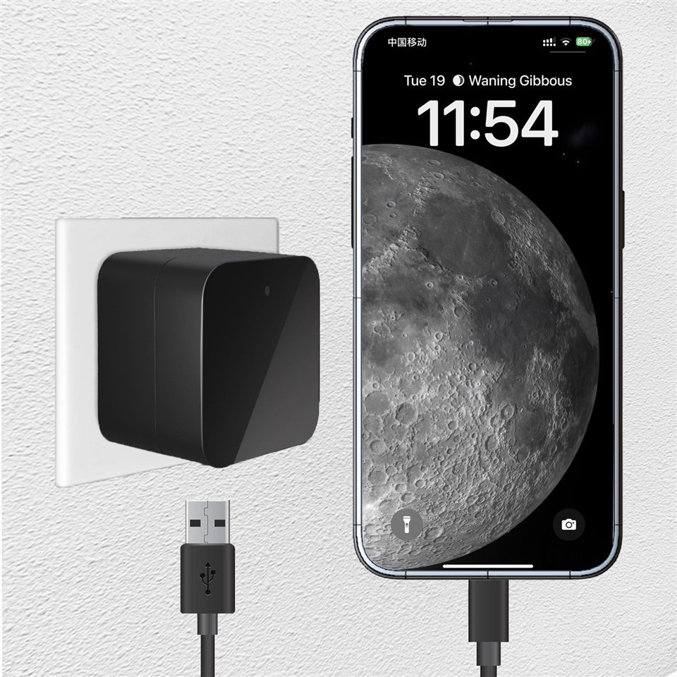 USB Wall Charger Hidden Camera A85 EU – 4K Security Camera With Night Vision factory